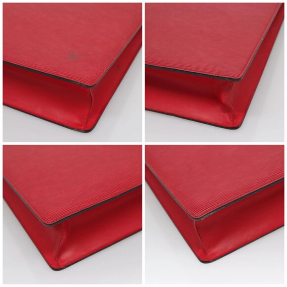 LOUIS VUITTON Epi Sac Plat PM Hand Bag Red M5274E LV Auth bs28404 - Picture 16 of 16